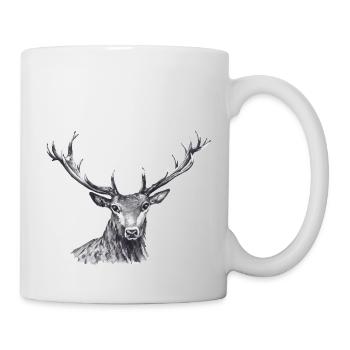 cerf - Mug blanc - blanc - Droite