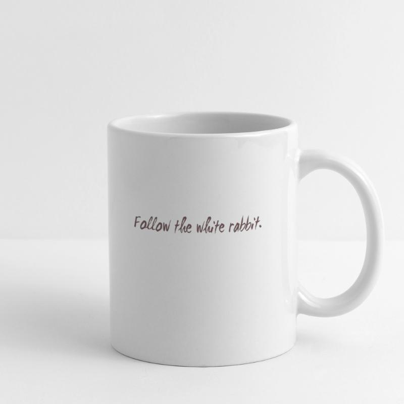 Follow the white rabbit Programming Geschenk Tasse