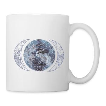 Phasen des Mondes - Tasse - Weiß - Rechts