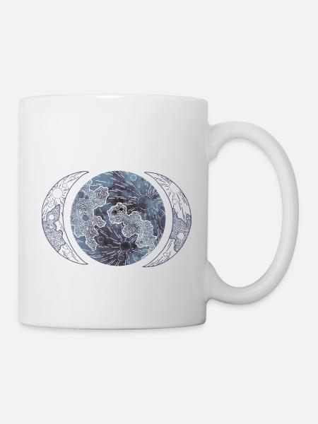 Phases de la lune - Mug blanc - blanc