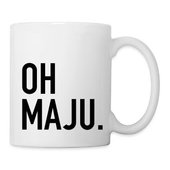 Trier Spruch Mosel Majusebetter oh maju Lustig - Tasse - Weiß - Rechts