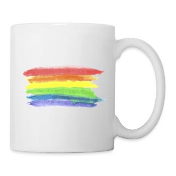 LGBT Flag Rainbow Flag Pride Gay Gay - Mug - white - Right
