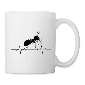 Ant Keeping Keeper Collector Insectes Battements de cœur - Mug blanc - blanc - Droite