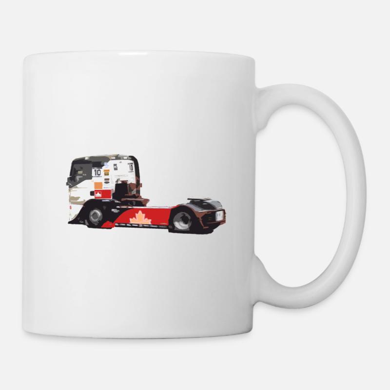 Rennwagen - Tasse - Weiß