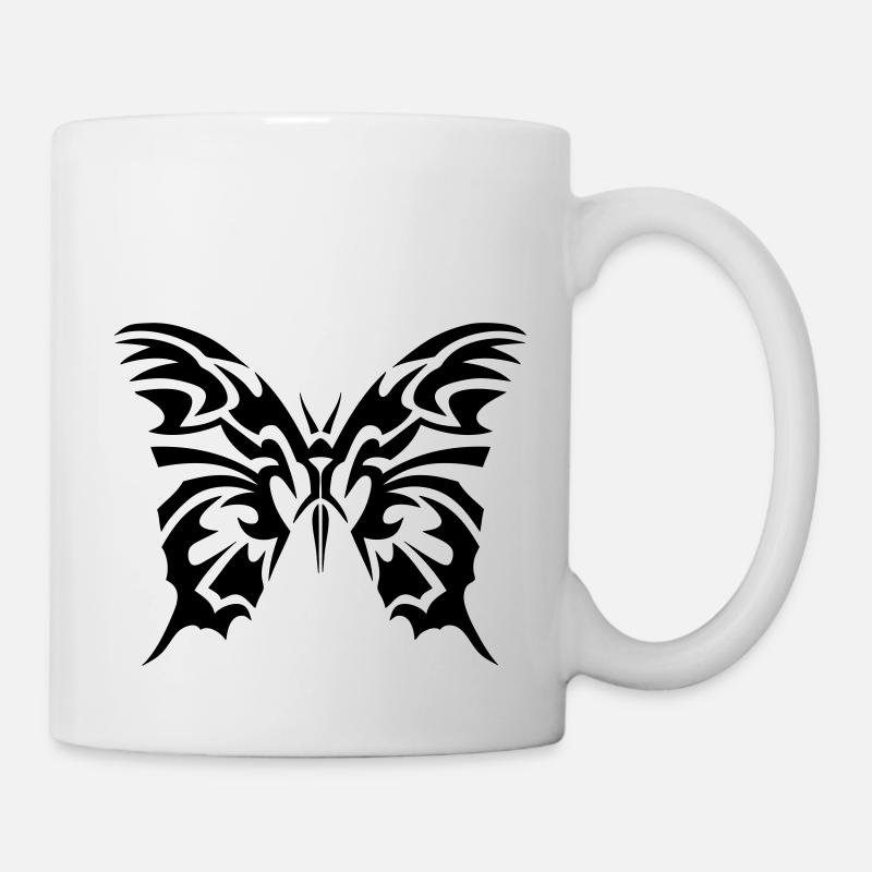 tribal butterfly - Mug - white