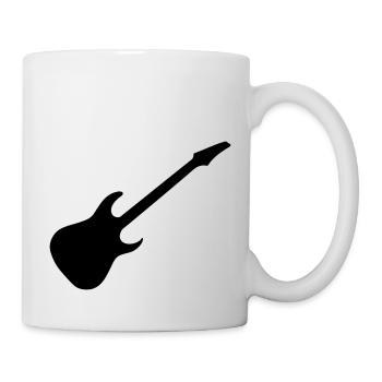 guitare electrique icone - Mug blanc - blanc - Droite