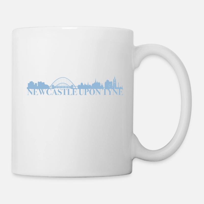 Newcastle Upon Tyne England Skyline Gift Idea - Mug - white