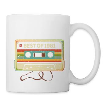 Best of 1981 Mixtape 40e anniversaire cassette - Mug blanc - blanc - Droite