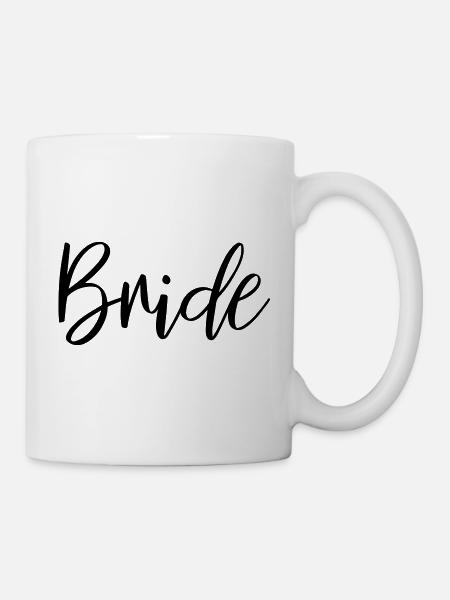 Bride, mariage de mariée JGA - Mug blanc - blanc