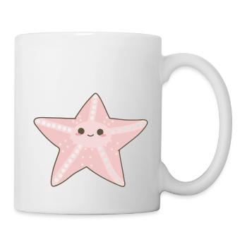 Seestern - Tasse - Weiß - Rechts