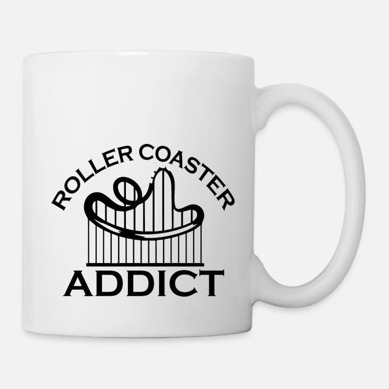 Rollercoaster Achterbahn - Tasse - Weiß