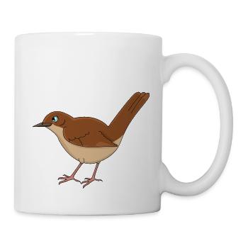 Nachtigall - Tasse - Weiß - Rechts