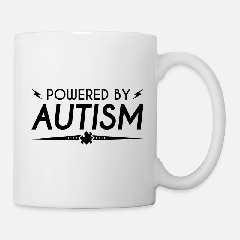 Powered By Autism - Mug - white
