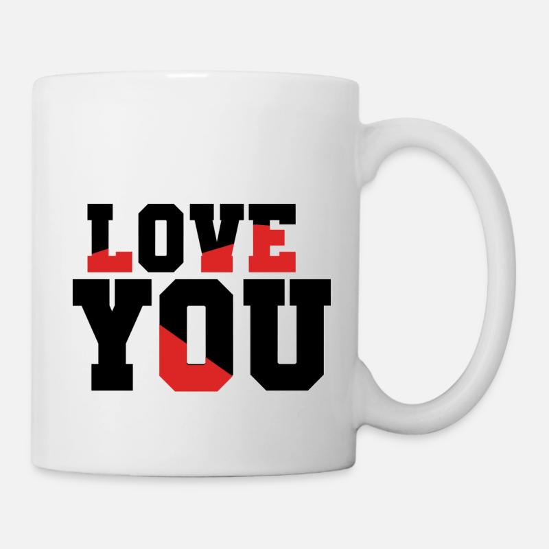 Love YOU - Tasse - Weiß