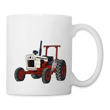 Tracteur blanc - Mug blanc - blanc - Droite