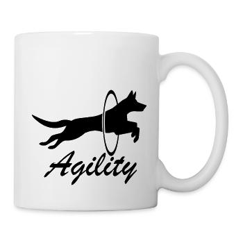 Dog dog agility - Mug - white - Right