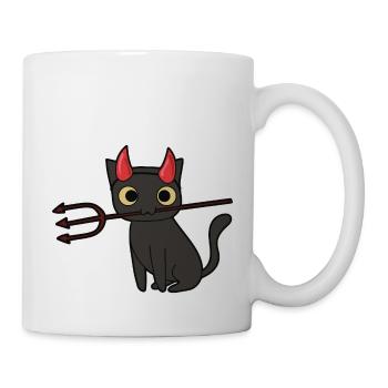 Cat Devil Halloween - Mug - white - Right