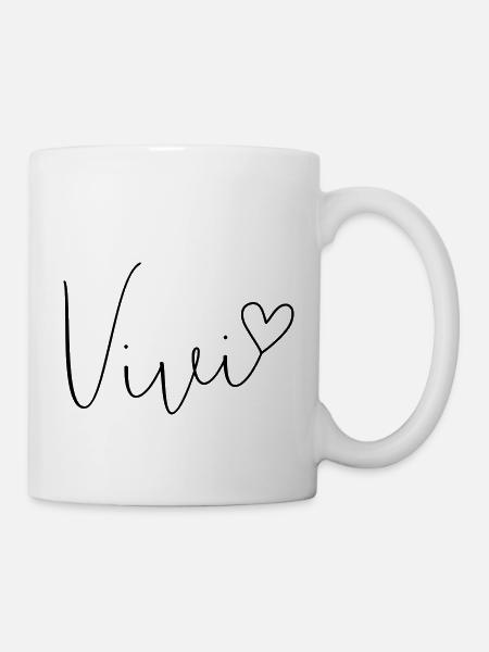 Vivi Name Vorname Vivien Vivian - Tasse - Weiß