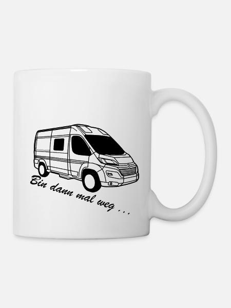 Kastenwagen Van 540 - Bin dann mal weg - Tasse - Weiß