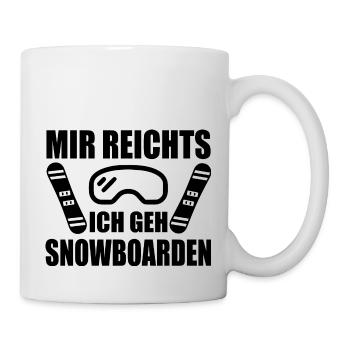 Snowboard Snowboarder - Tasse - Weiß - Rechts