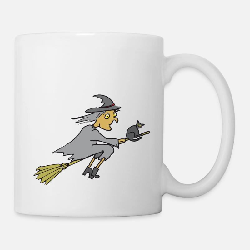 Hexe, Halloween, witch - Tasse - Weiß
