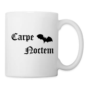 carpe noctem bat for the black scene - Mug - white - Right