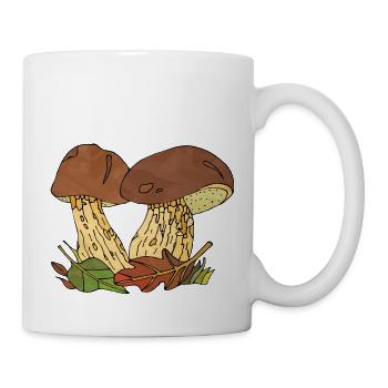 Pilze - Tasse - Weiß - Rechts