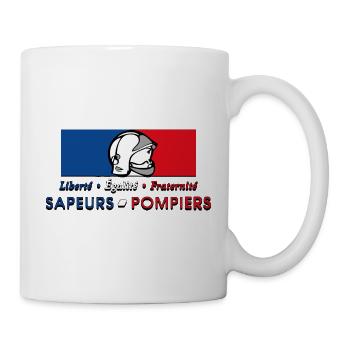 Sapeurs Pompiers Liberté Egalité Fraternité - Mug blanc - blanc - Droite