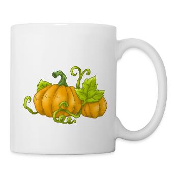 Kürbis - Tasse - Weiß - Rechts