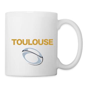Rugby Toulouse 5 étoiles Stade Supporter Rugbymen - Mug blanc - blanc - Droite