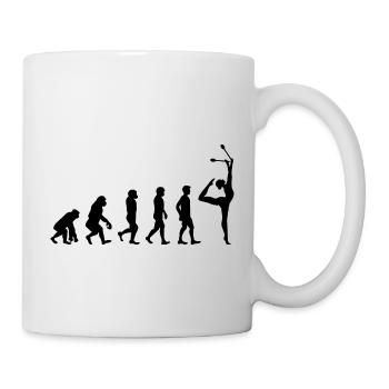 Clubs de gymnastique rythmique Gymnaste Evolution Drôle - Mug blanc - blanc - Droite