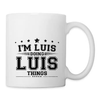 i’m Luis doing Luis things - Mug - white - Right