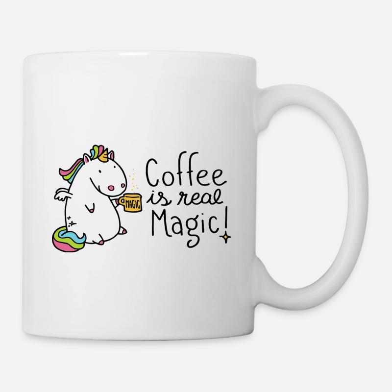 Coffee is real Magic - Tasse - Weiß