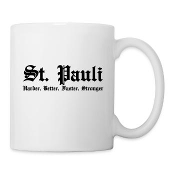 St. Pauli Harder Better Faster Stronger - Tasse - Weiß - Rechts