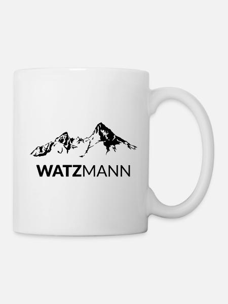Watzmann Bergmassiv Berchtesgaden Alpen Bayern - Tasse - Weiß