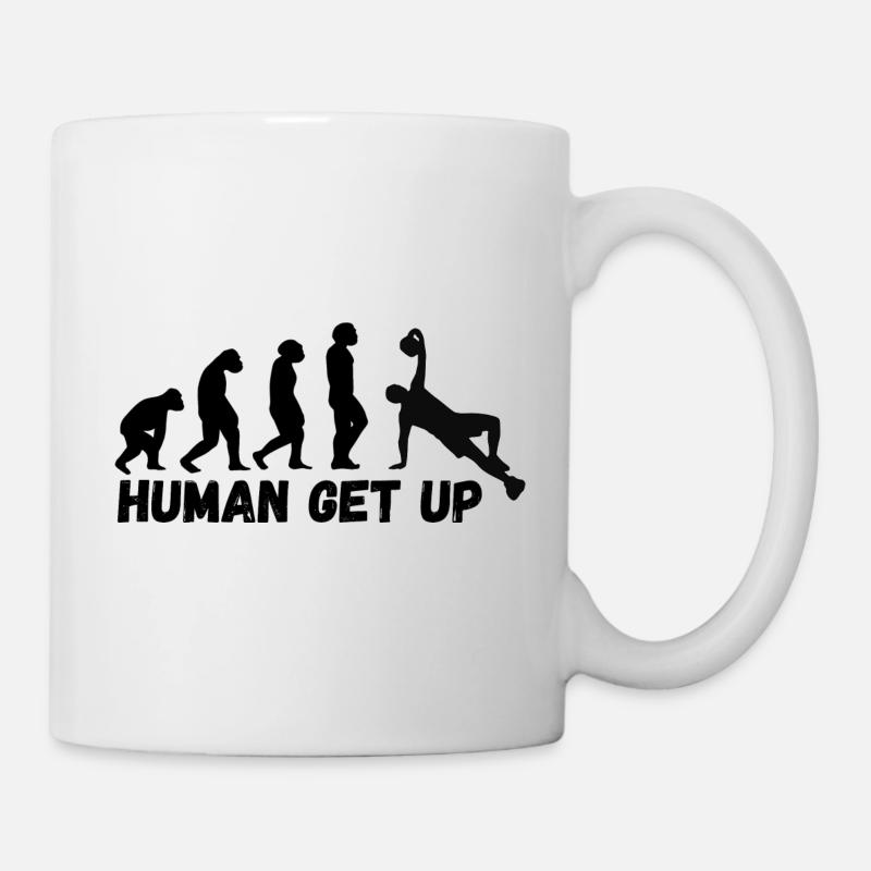 Human Get Up Kettlebell - Tasse - Weiß
