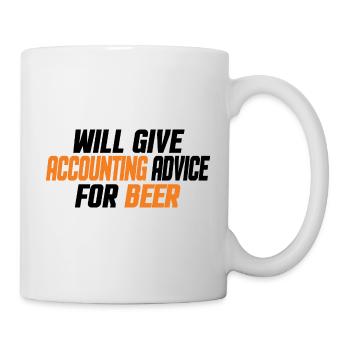 Funny Accountant Accounting CPA & Beer Lovers - Mug - white - Right