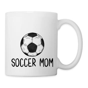 Fußball Mama - Tasse - Weiß - Rechts