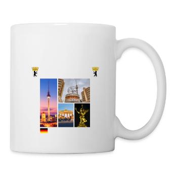 Berlin Deutschland Stadt Skyline Heimat Liebe - Tasse - Weiß - Rechts