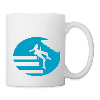 Bouldern Klettern Climbing - Tasse - Weiß - Rechts