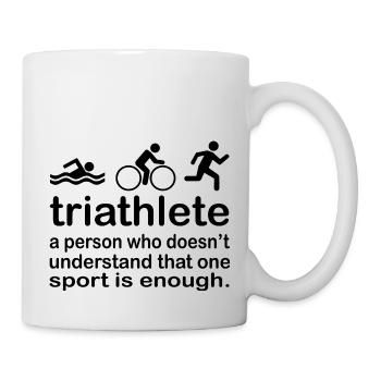 Triathlon Swim Bike Run - Mug - white - Right