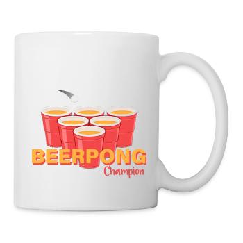 Beerpong - Trinkspiel - Tasse - Weiß - Rechts