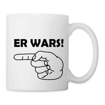Zeigefinger Er Wars - Tasse - Weiß - Rechts