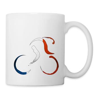 Bicycling bike adrenaline bike cycling - Mug - white - Right