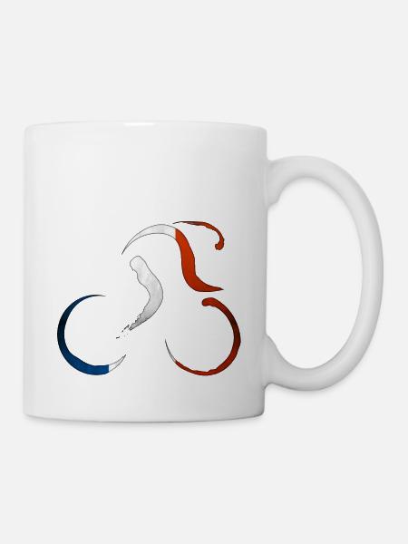 Radfahren, Fahrrad, Adrenalin, Radfahren - Tasse - Weiß