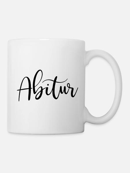Abitur (Farbe änderbar / Farbwechsel möglich) - Tasse - Weiß