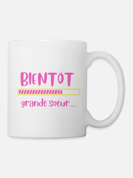 bientôt grande soeur - Mug blanc - blanc