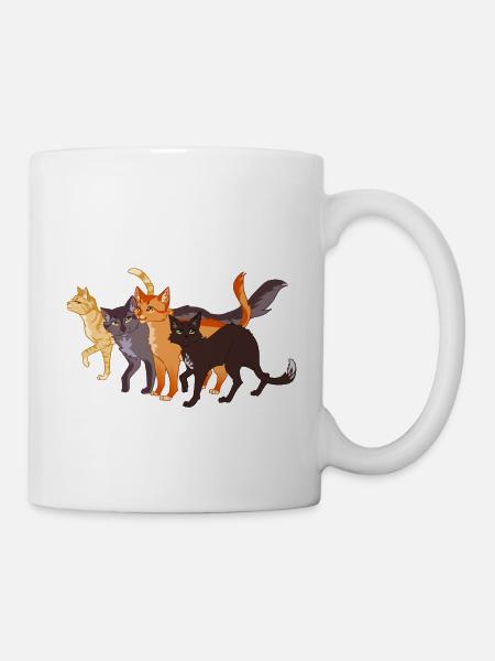 Warrior Cats Feuerstern Firestar Greystripe Katze - Tasse - Weiß