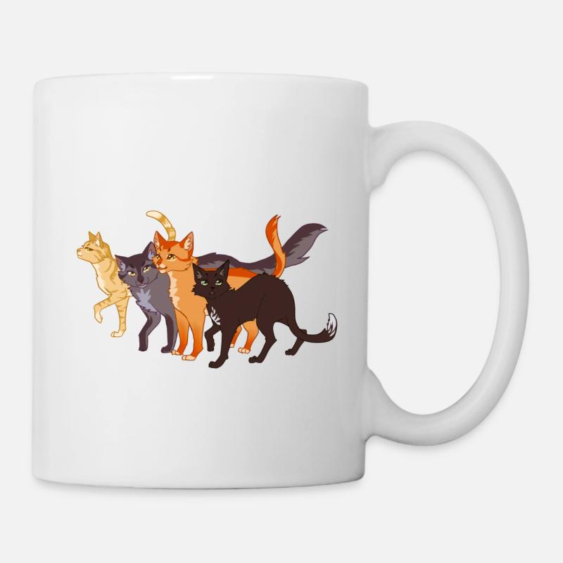 Warrior Cats Feuerstern Firestar Greystripe Katze - Tasse - Weiß