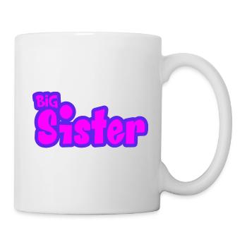 Big Sis Ältere Schwester Geschwister Familie - Tasse - Weiß - Rechts